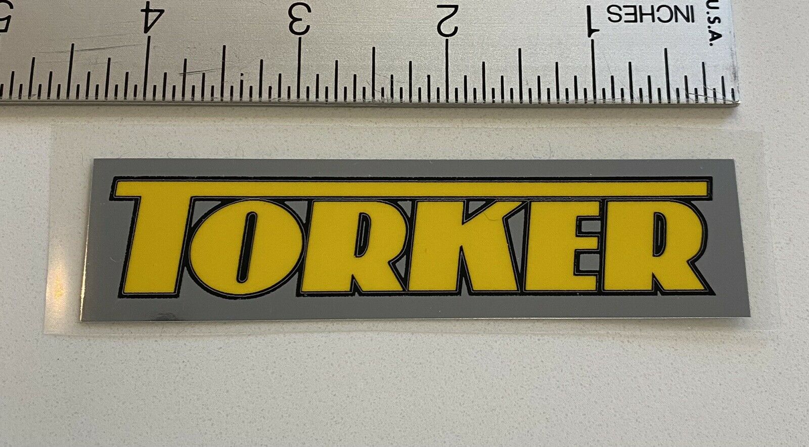 OLD SCHOOL BMX TORKER HANDLE BAR STICKER DECAL ACCURATE REPRODUCTION - Fresh Stock Dated December 2025