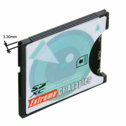 Xiwai SD to CF Adapter SDHC SDXC to 3.3mm Compact Flash Memory Converter - Fresh Stock Dated December 2025