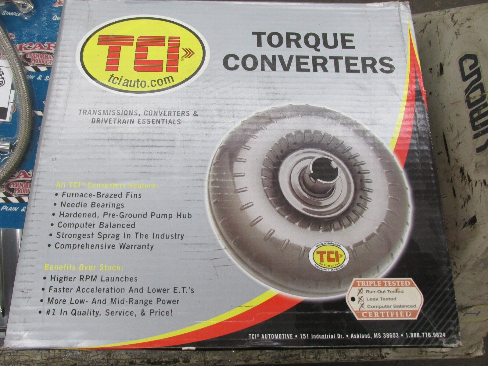 Rebuilt TH350 Turbo 350 Transmission w/ TCI Sat. Night Special Converter 241500 - Fresh Stock Dated February 2026