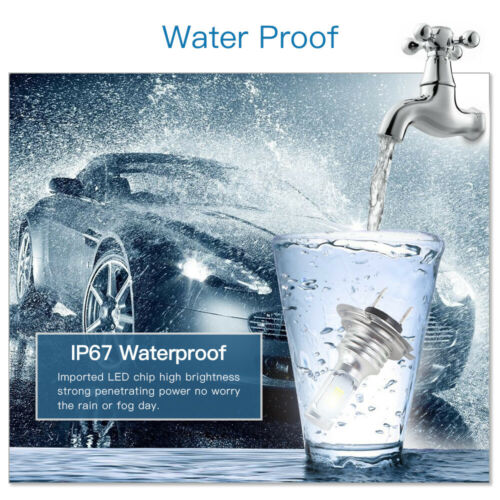 H7 LED Headlight Kit For Kawasaki ZX1000 Ninja 1000 2011-2016 High Low Beam Bulb - Fresh Stock Dated February 2026