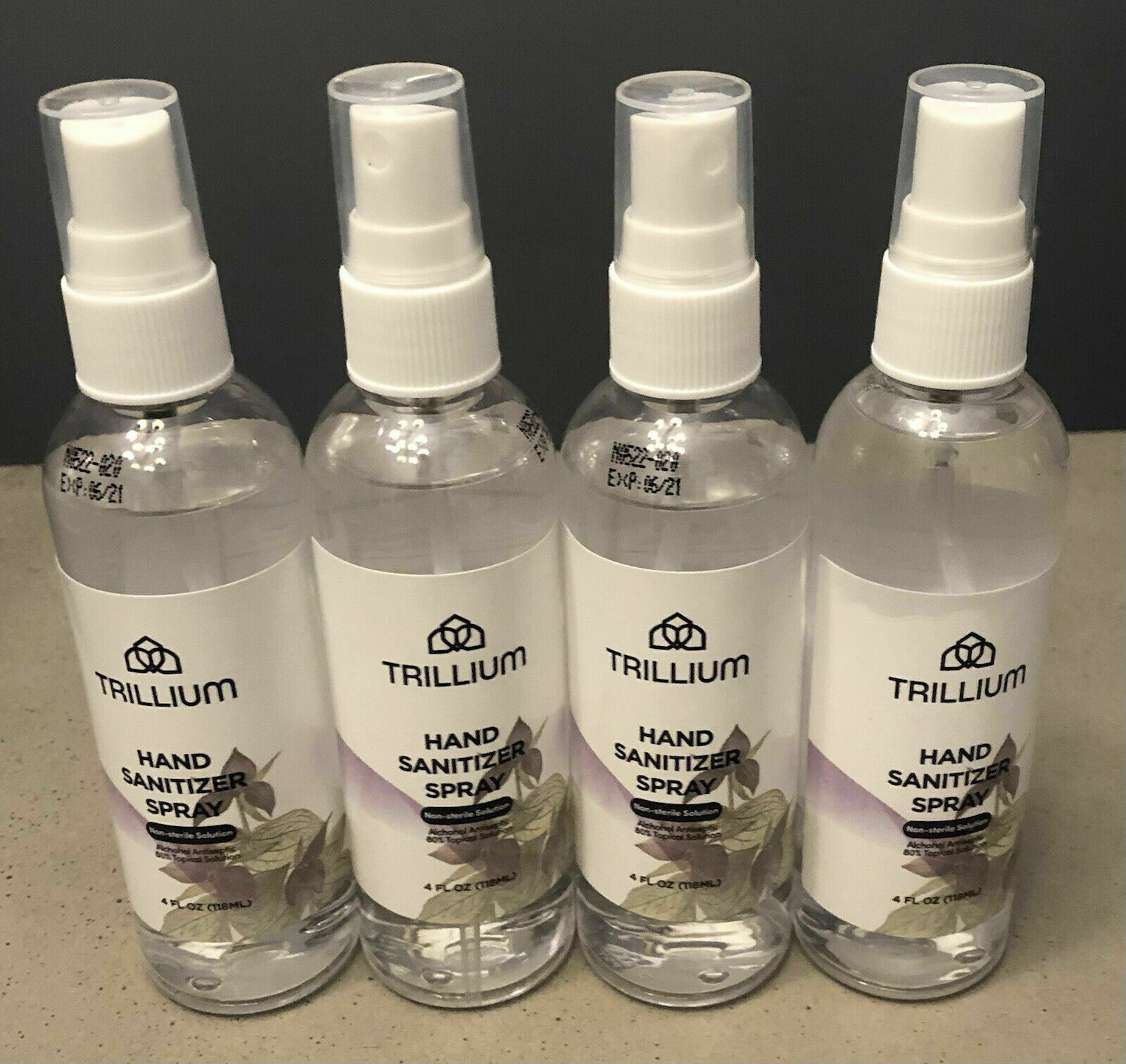 (LOT OF 8) Trillium Hand Spray 4oz Bottles - Fresh Stock Dated February 2026