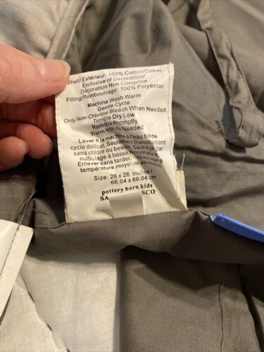 Pottery Quilted Barn Kids Star Wars Euro Size Pillow Sham New 26x26 Blue & Gray - Fresh Stock Dated December 2025