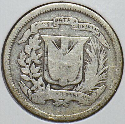 Dominican Republic 1944 25 Centavos 194880 combine shipping - Fresh Stock Dated December 2025