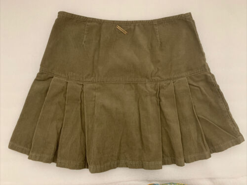 Vintage DKNY Jeans  Corduroy Skirt Size 2 Fit and Flare Olive Green - Fresh Stock Dated February 2026