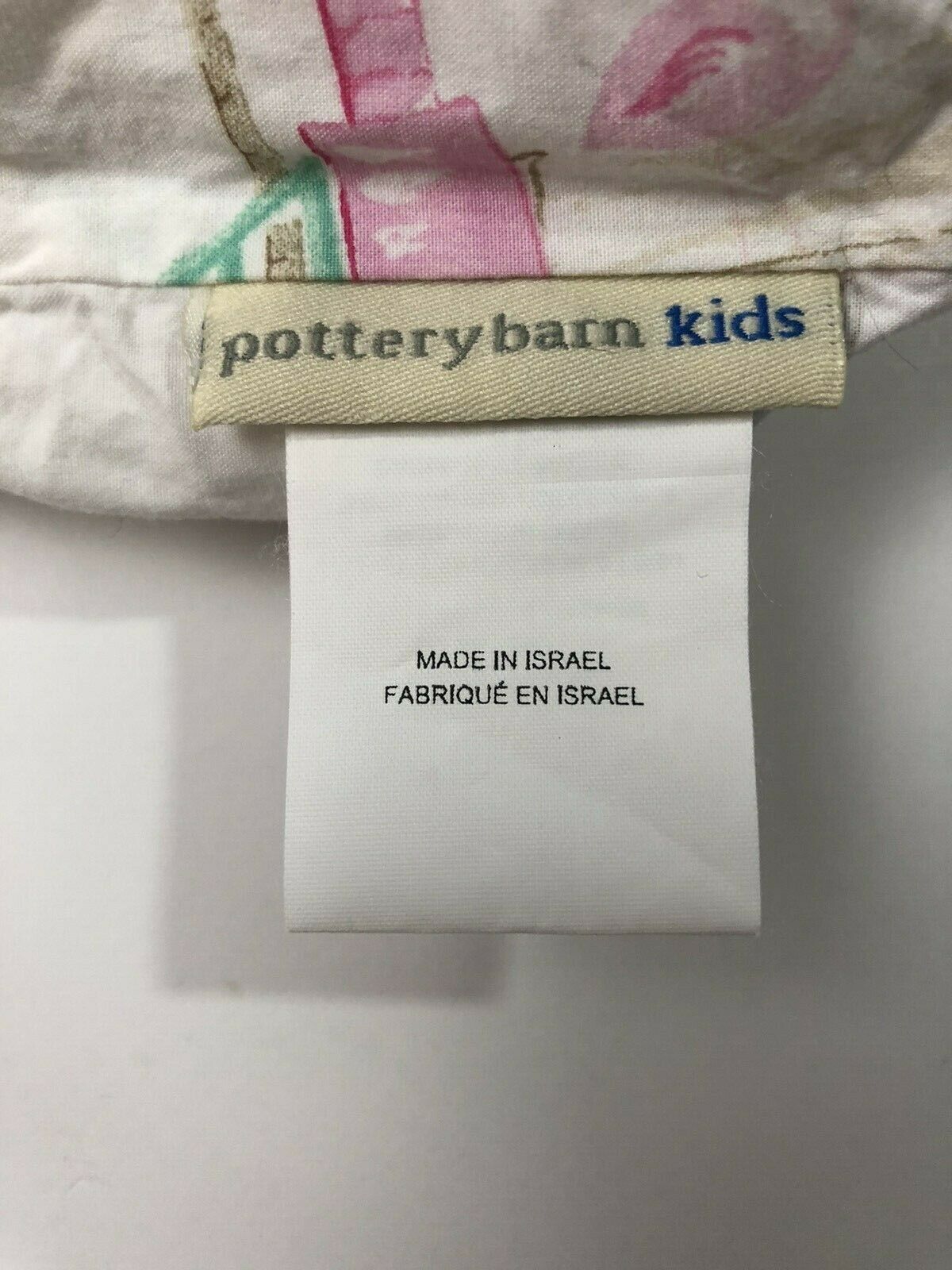 Pottery Barn Kids STANDARD Pillow Sham Palm Trees Beach Pink White Green 20x29 - Fresh Stock Dated December 2025