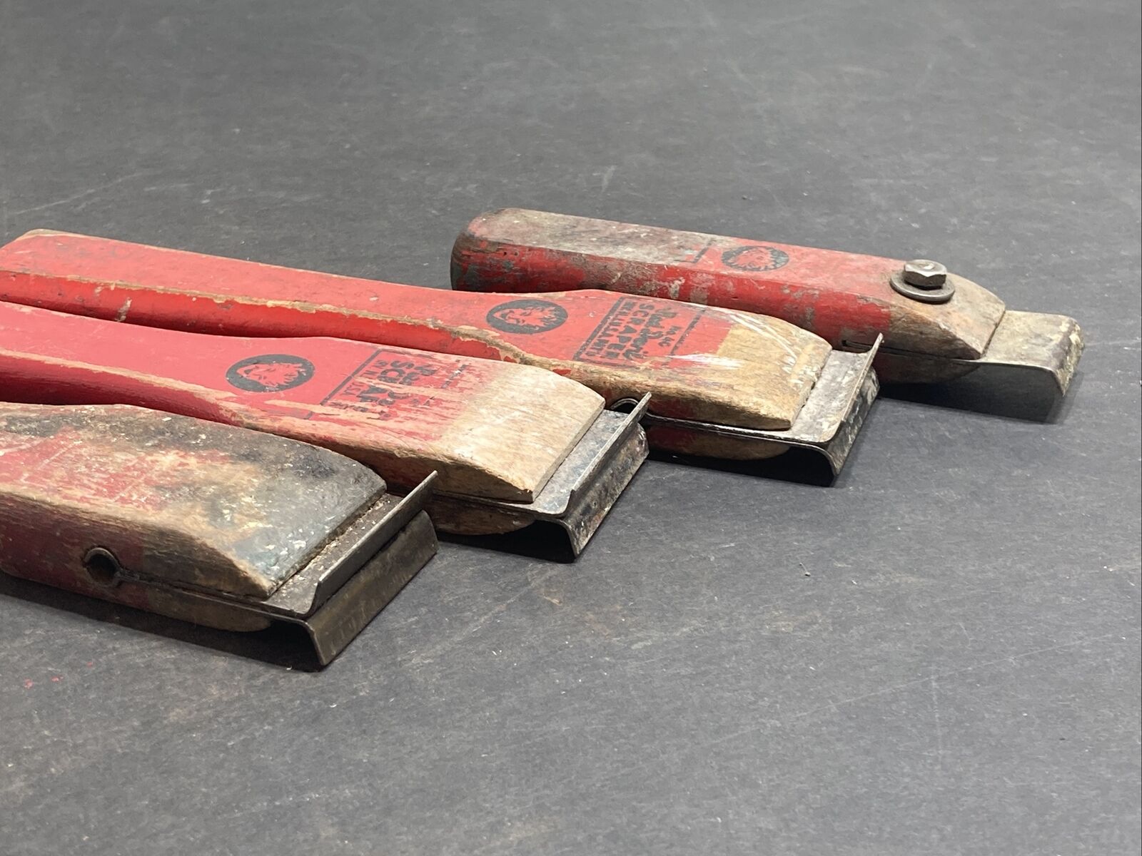 VINTAGE RED DEVIL PAINT SCRAPER LOT - Fresh Stock Dated February 2026