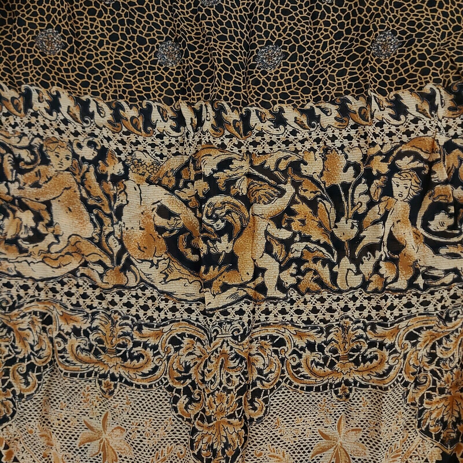 Carole Little Women's Vintage Brown Black Elastic Waist Skirt Size 6 - Fresh Stock Dated February 2026