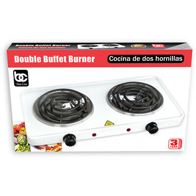 Bene Casa BC-47165 Portable Electric Double Burner - Fresh Stock Dated December 2025