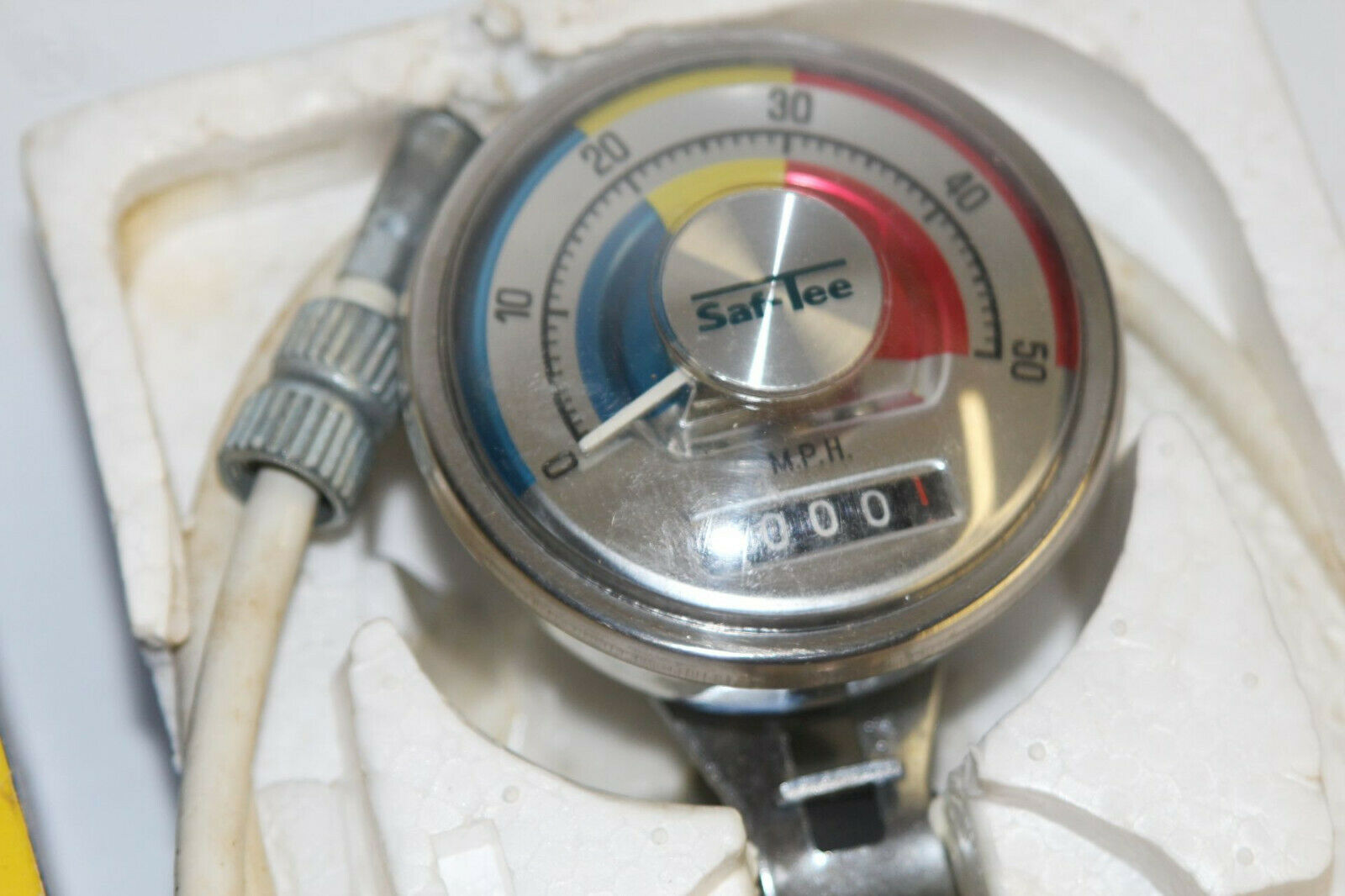 Vintage Saf-Tee Model 505 Bicycle Speedometer Stelber Japan w/ Original Box - Fresh Stock Dated December 2025