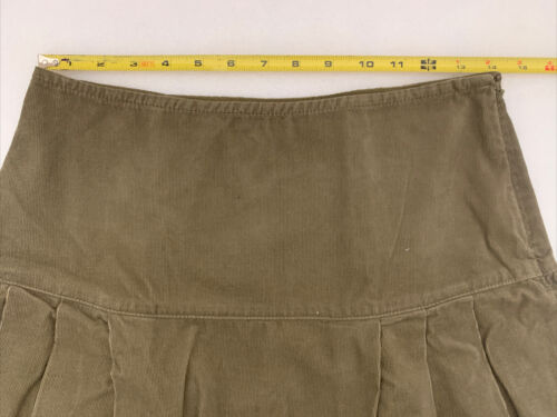 Vintage DKNY Jeans  Corduroy Skirt Size 2 Fit and Flare Olive Green - Fresh Stock Dated February 2026