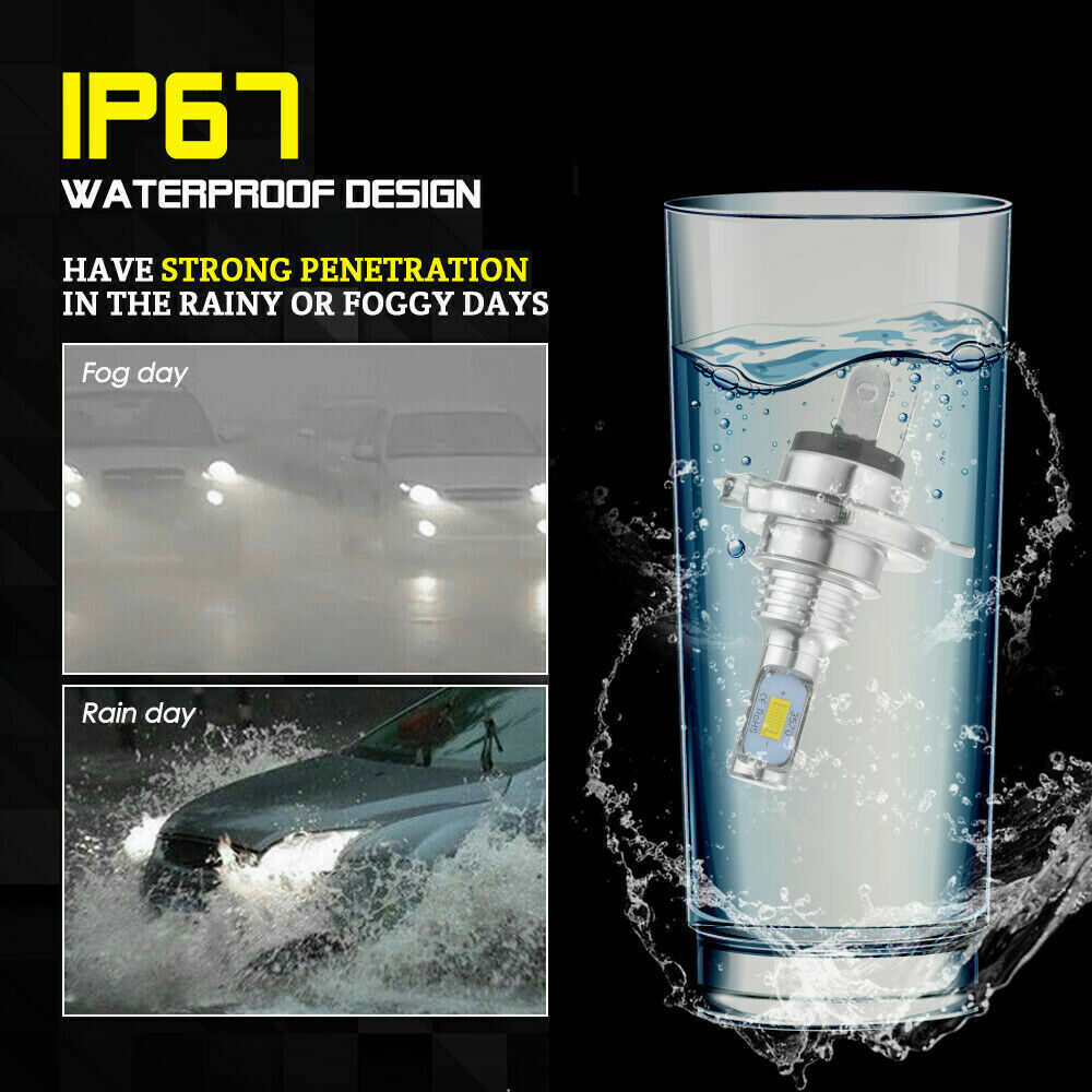 For Honda GL1500 Goldwing 1988-1997 LED Headlight Bulbs Replace 34901-MN5-003 US - Fresh Stock Dated February 2026