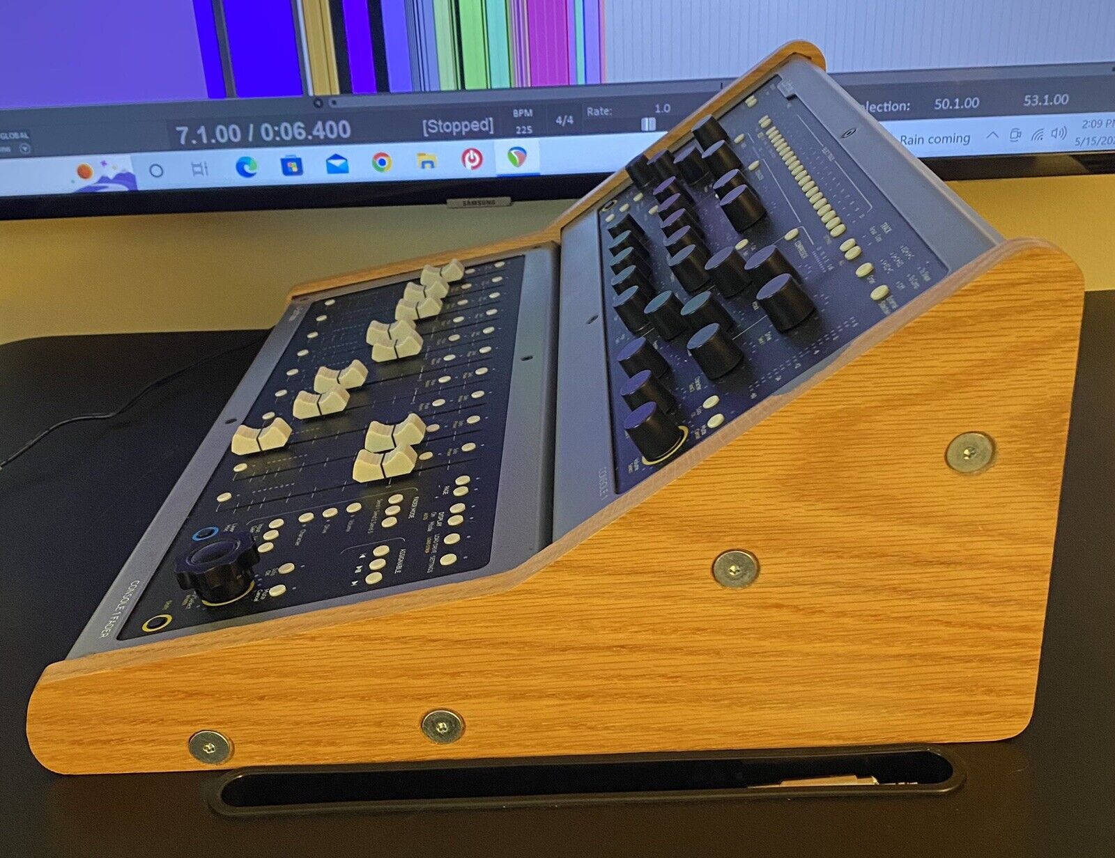 Softube Console 1 and Fader 1 with wooden stand - Fresh Stock Dated December 2025