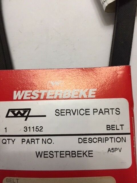 Genuine Westerbeke Part 31152, Belt - Fresh Stock Dated February 2026
