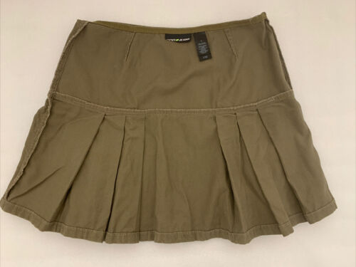 Vintage DKNY Jeans  Corduroy Skirt Size 2 Fit and Flare Olive Green - Fresh Stock Dated February 2026