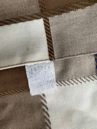 Vintage 1960's Mod Brown/Navy/White Plaid Wrap Skirt - Preppy- Schoolgirl M - Fresh Stock Dated December 2025