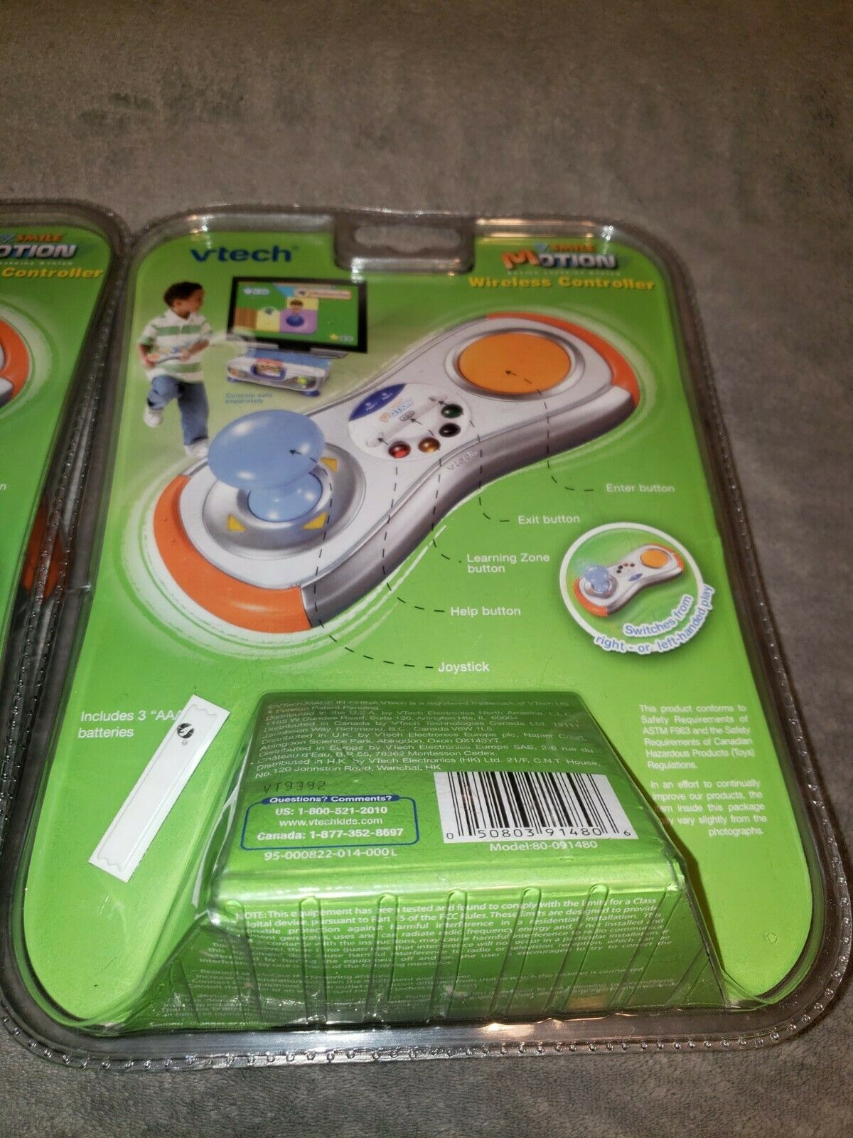 2 pack Vtech V.Smile V-MOTION Wireless Gamepad Joystick Controller Sealed NEW - Fresh Stock Dated February 2026
