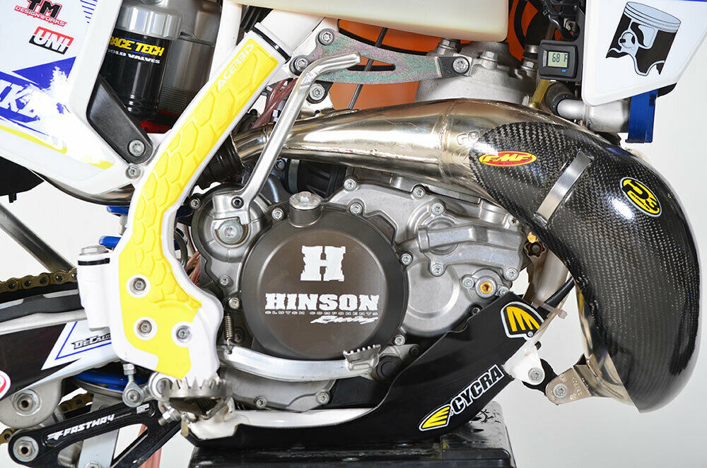 P3 101067-FMF carbon fiber FMF pipe guard for 2020 KTM / Husqvarna 250/300 - Fresh Stock Dated February 2026