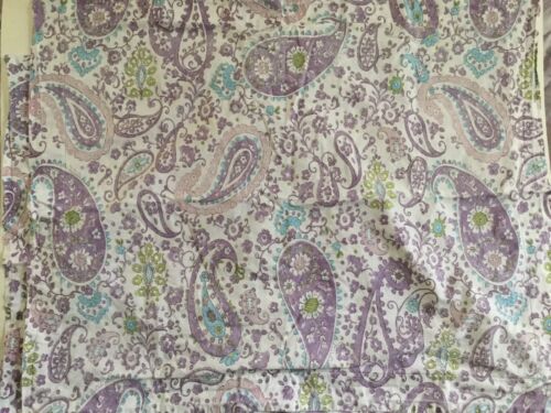 2 Pottery Barn Kids Brooklyn Paisley Standard Shams Purple Pink Blue Green White - Fresh Stock Dated December 2025