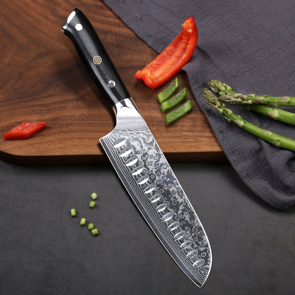 5Pcs TURWHO Paring Santoku Chef Knife Japanese VG10 Damascus Steel Kitchen Knife - Fresh Stock Dated December 2025