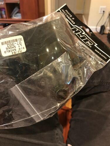 NOS HJC LIGHT SMOKE FACE SHIELD HJ-03 07-902 LT-12 LT-20 CL-12Y CL-14Y - Fresh Stock Dated December 2025