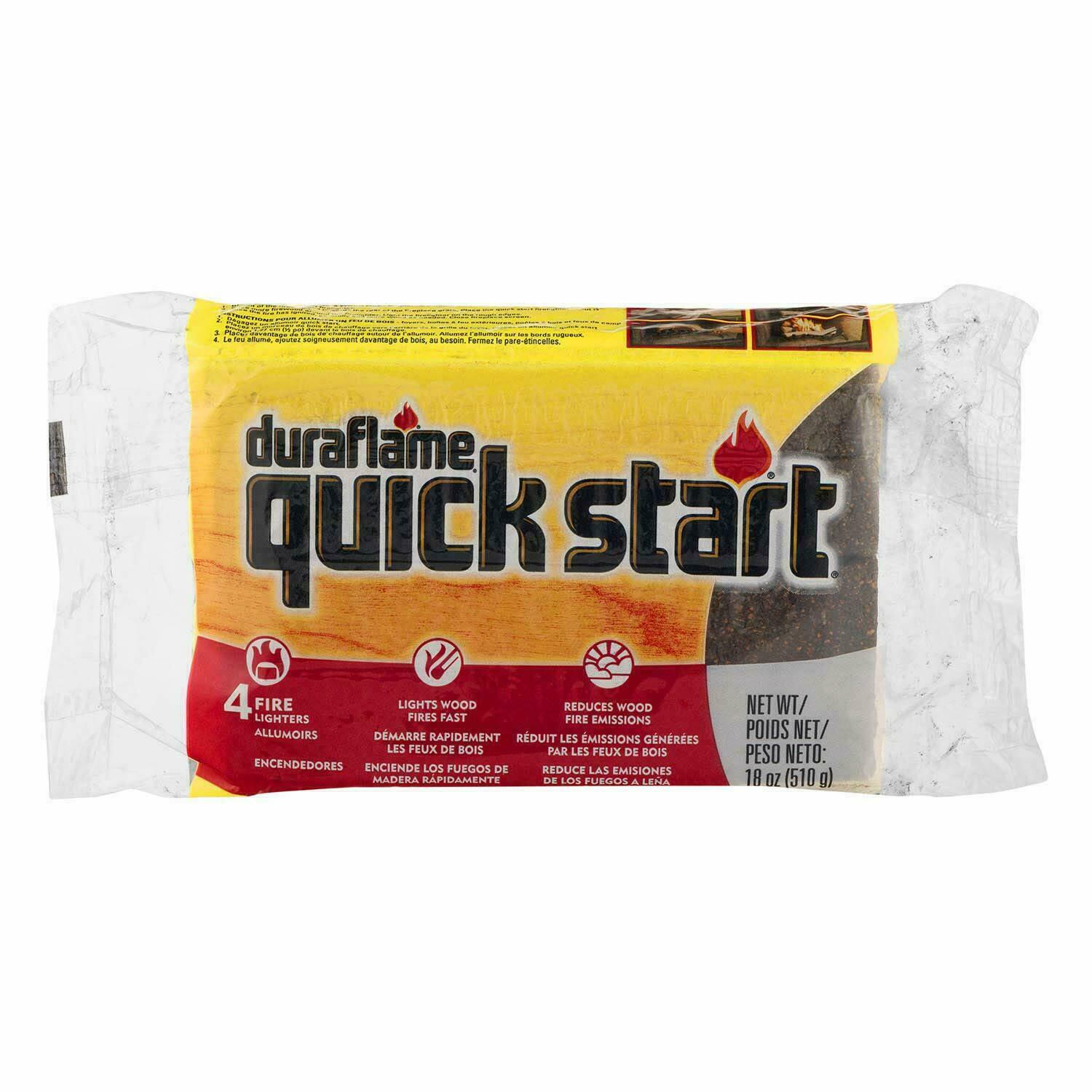 Duraflame Quick Start Firelighters 10 - 4 packs - 40 ct Total Firestarters - Fresh Stock Dated December 2025