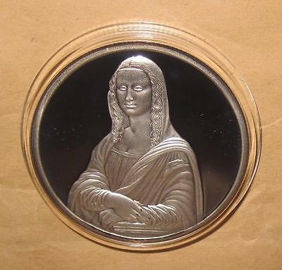 LEONARDO DA VINCI(1452~1519) Mona Lisa 2oz Proof(PP) 999 SILVER medal - Fresh Stock Dated February 2026