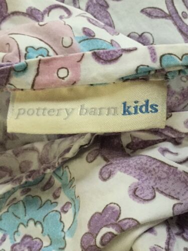 2 Pottery Barn Kids Brooklyn Paisley Standard Shams Purple Pink Blue Green White - Fresh Stock Dated December 2025