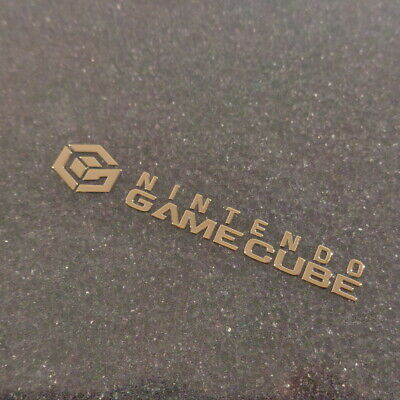 GameCube Gold Metallic Label / Aufkleber / Sticker / Badge / Logo [163c] - Fresh Stock Dated December 2025