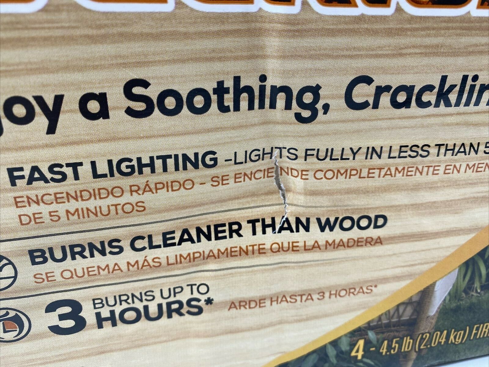 Duraflame Fire Logs Indoor Outdoor Crackling Wood Fire 4.5 lb 3 Hour Burn 8 Pack - Fresh Stock Dated December 2025