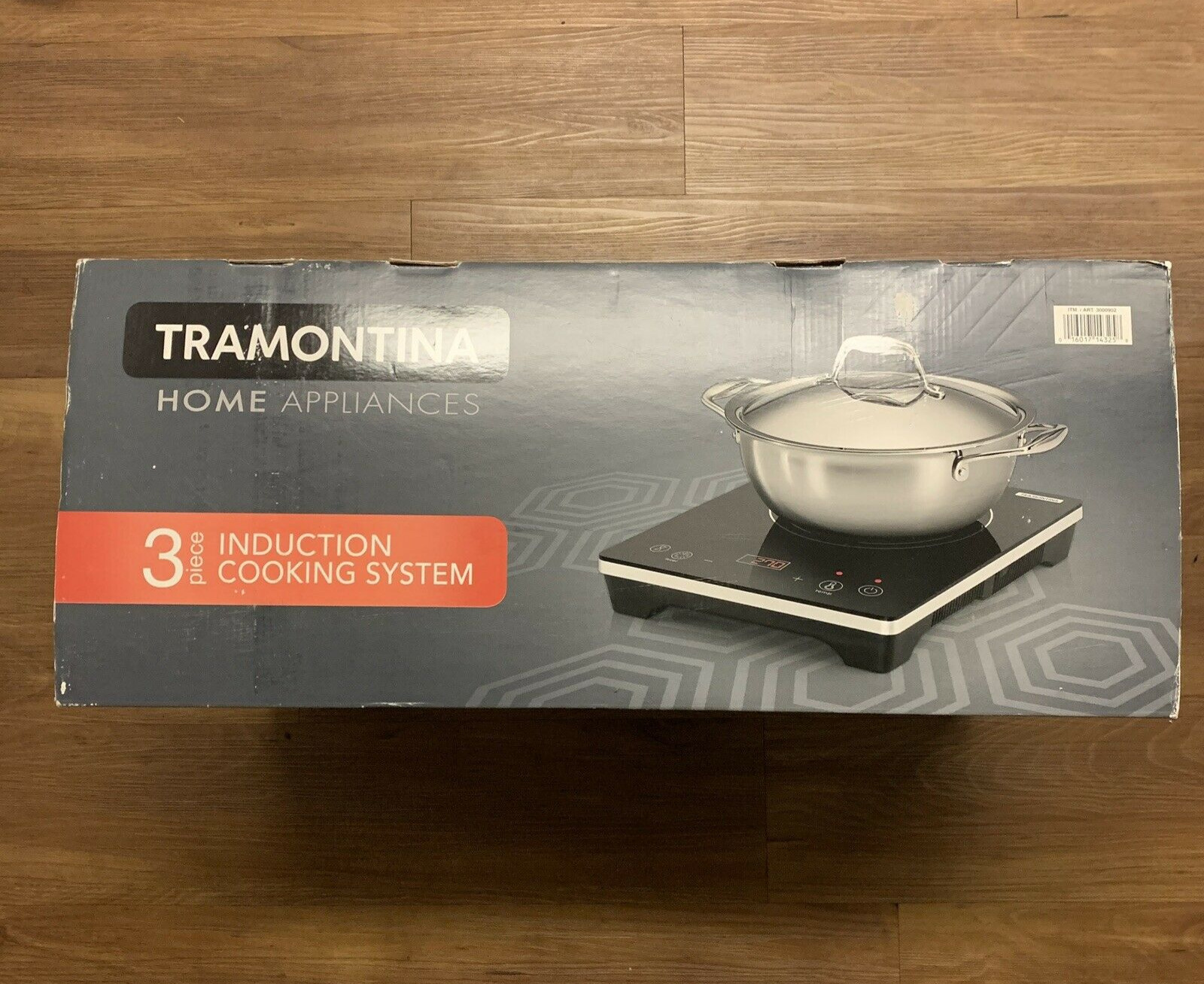 Tramontina 3 Piece Portable Induction Cooking System w/ 4qt Covered Pan 1500W - Fresh Stock Dated February 2026