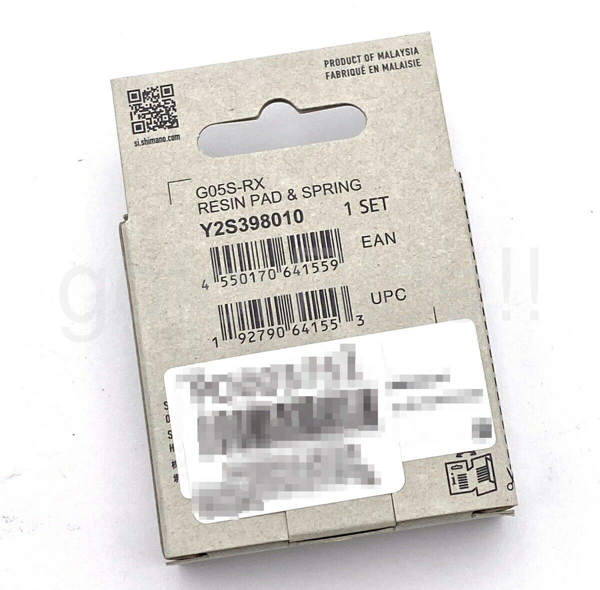 Shimano G05S Bike Disc Brake Resin Pad XTR M9100/M9020/XT M8100/8000 Y2S398010 - Fresh Stock Dated February 2026