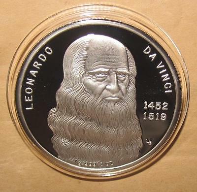 LEONARDO DA VINCI(1452~1519) Mona Lisa 2oz Proof(PP) 999 SILVER medal - Fresh Stock Dated February 2026