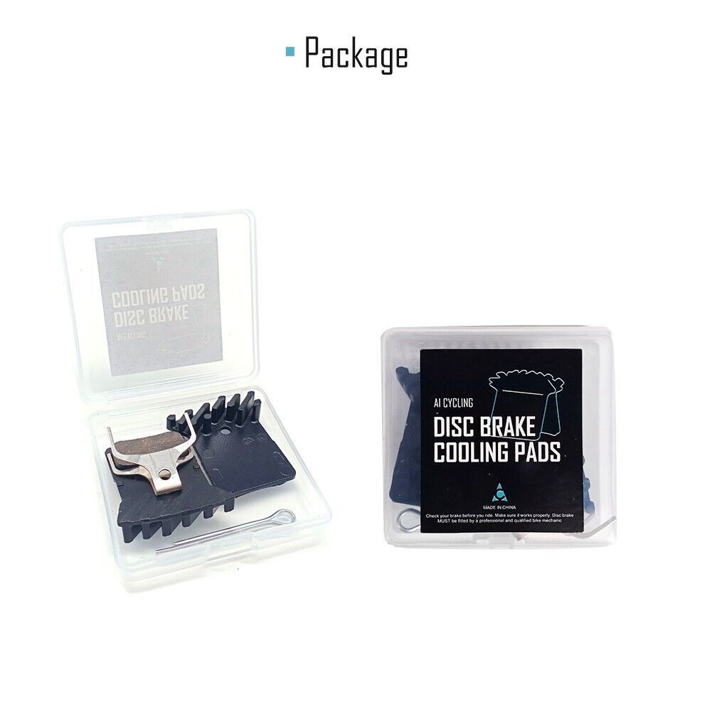 MTB Road Bike Disc Brake Pads Cooling Fin Resin For-Shimano BR-RS805 BR-RS505 - Fresh Stock Dated December 2025