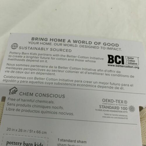 Pottery Barn Kids Rainbow Pom Pom Duvet Cover, Standard Sham, Pink NEW - Fresh Stock Dated December 2025