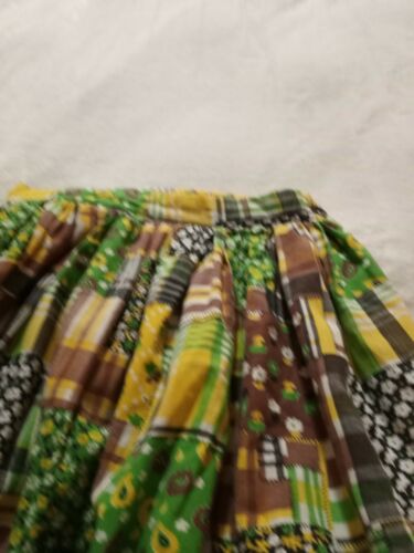 60’s True Vintage HIPPIE Patchwork Tiered Maxi Full Skirt SZ S Hand Sewn b3 - Fresh Stock Dated February 2026