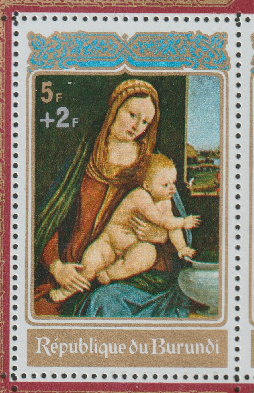 Burundi 1972 Souvenir Sheet #58a Christmas - MNH - Fresh Stock Dated December 2025
