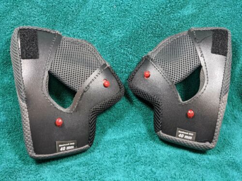 Bell Qualifier Helmet Cheek Pads  40mm Grey On-Road Street 8013365 - Fresh Stock Dated December 2025
