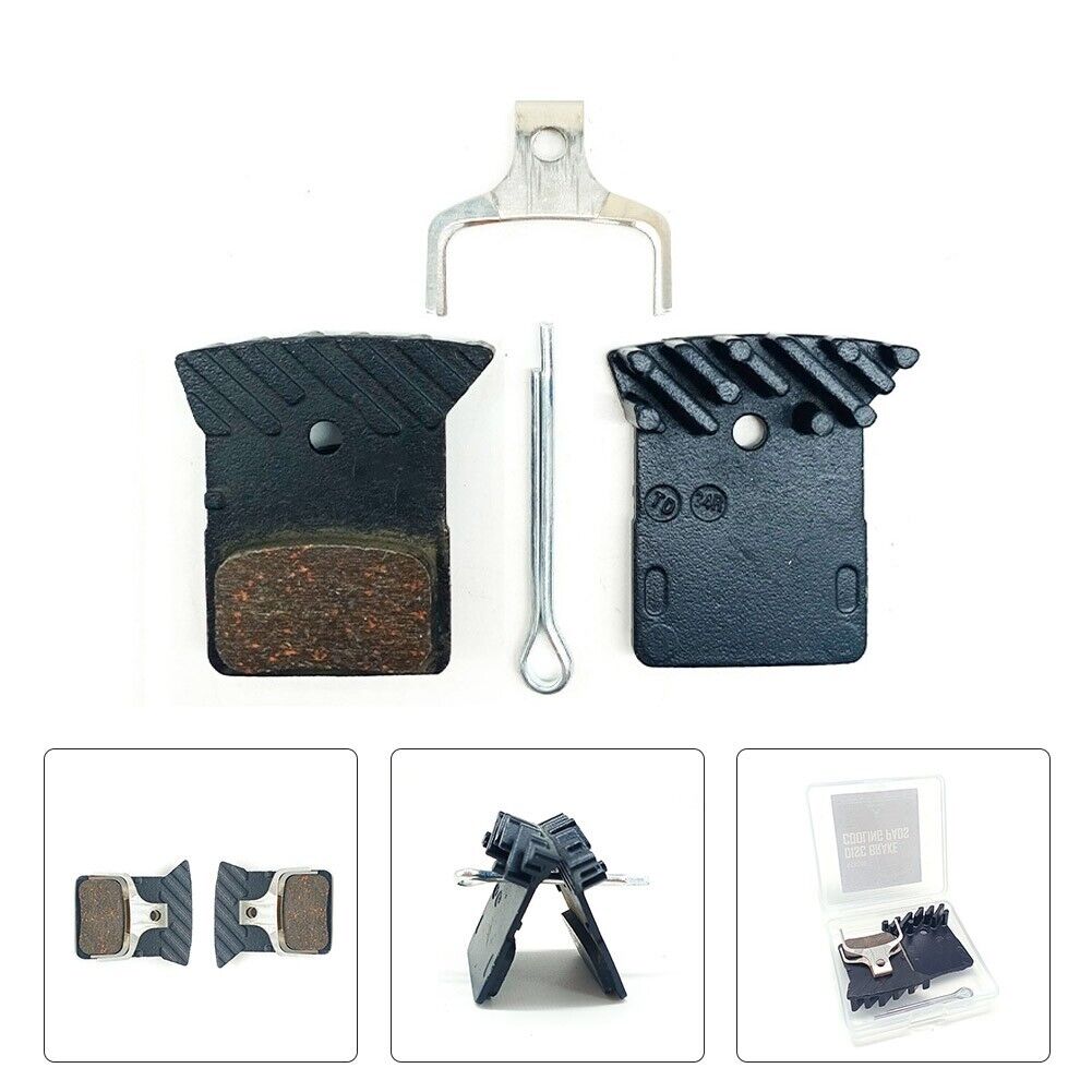 MTB Road Bike Disc Brake Pads Cooling Fin Resin For-Shimano BR-RS805 BR-RS505 - Fresh Stock Dated December 2025