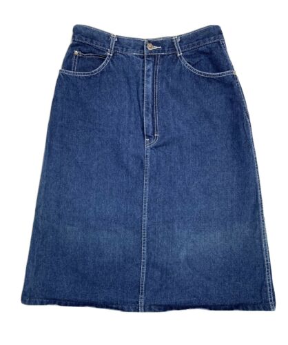 Vintage 80s Gitano Women’s Jean Pencil Skirt High Waisted Denim - Fresh Stock Dated February 2026