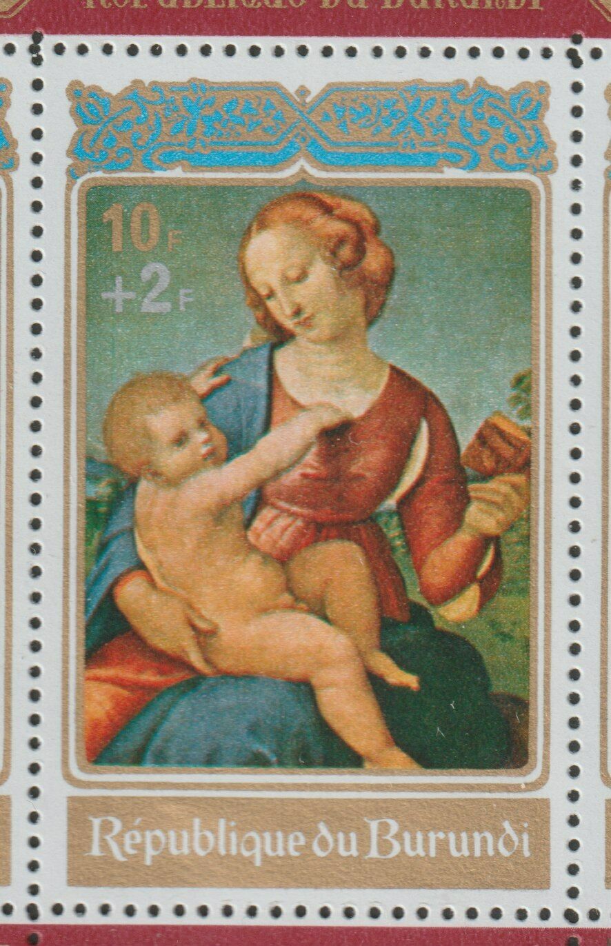 Burundi 1972 Souvenir Sheet #58a Christmas - MNH - Fresh Stock Dated December 2025