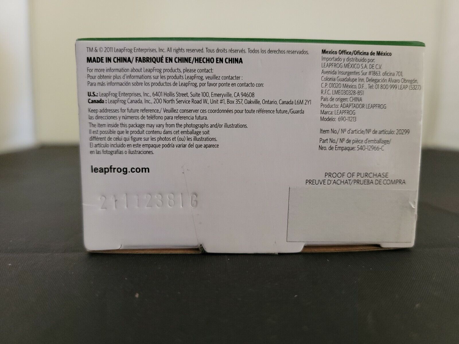 LeapFrog AC Adapter 9V Power Supply Charger Model 690-11213 NIB - Fresh Stock Dated February 2026