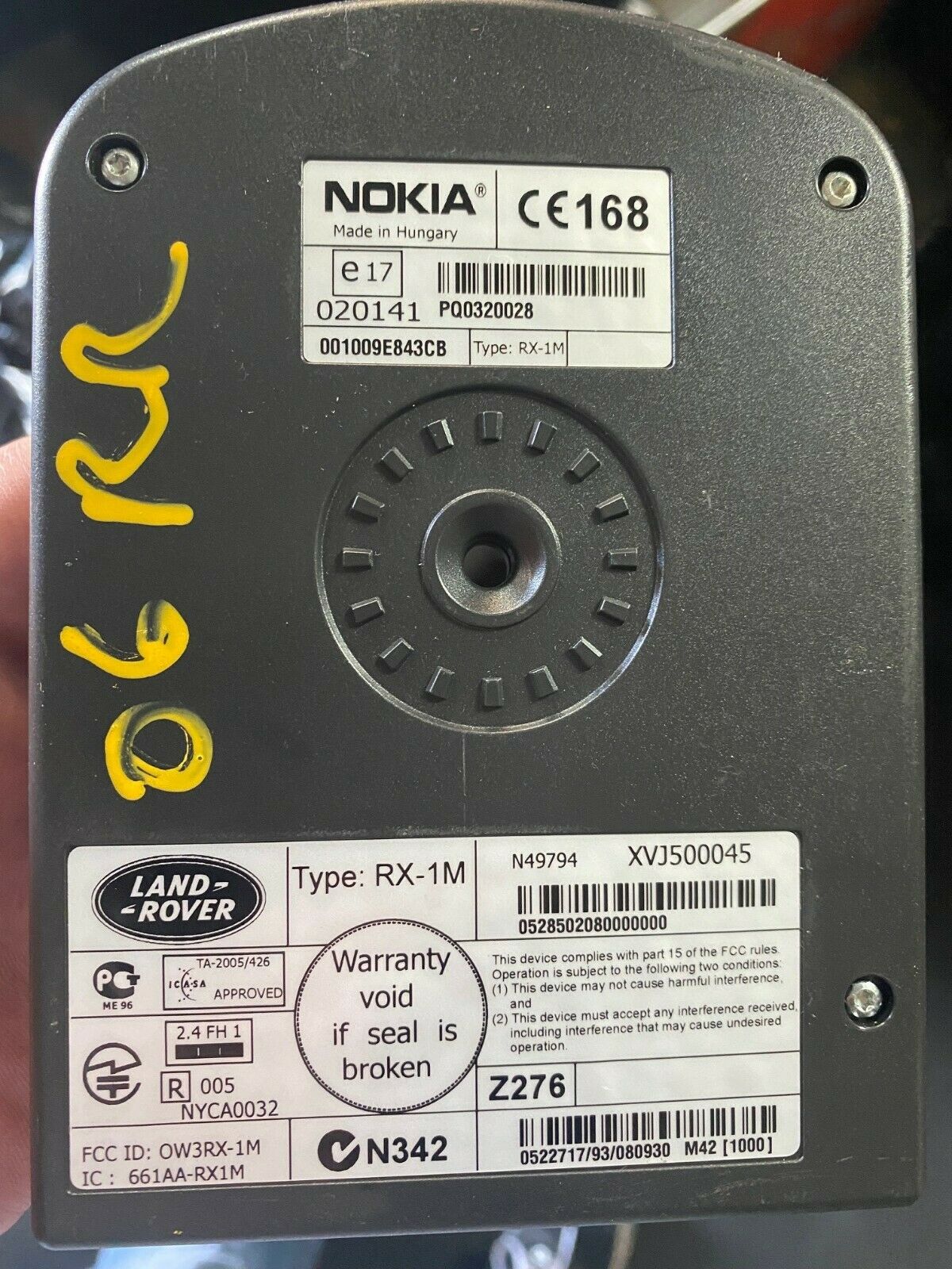 Land Rover Range Rover LR3 05-09 OEM Nokia Bluetooth Control Module XVJ500045 - Fresh Stock Dated December 2025