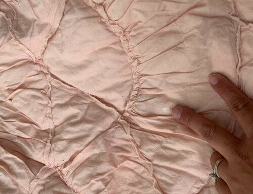 Pottery Barn PB Teen EMILY & MERITT Parisian Petticoat Euro Sham Blush Flaw - Fresh Stock Dated December 2025