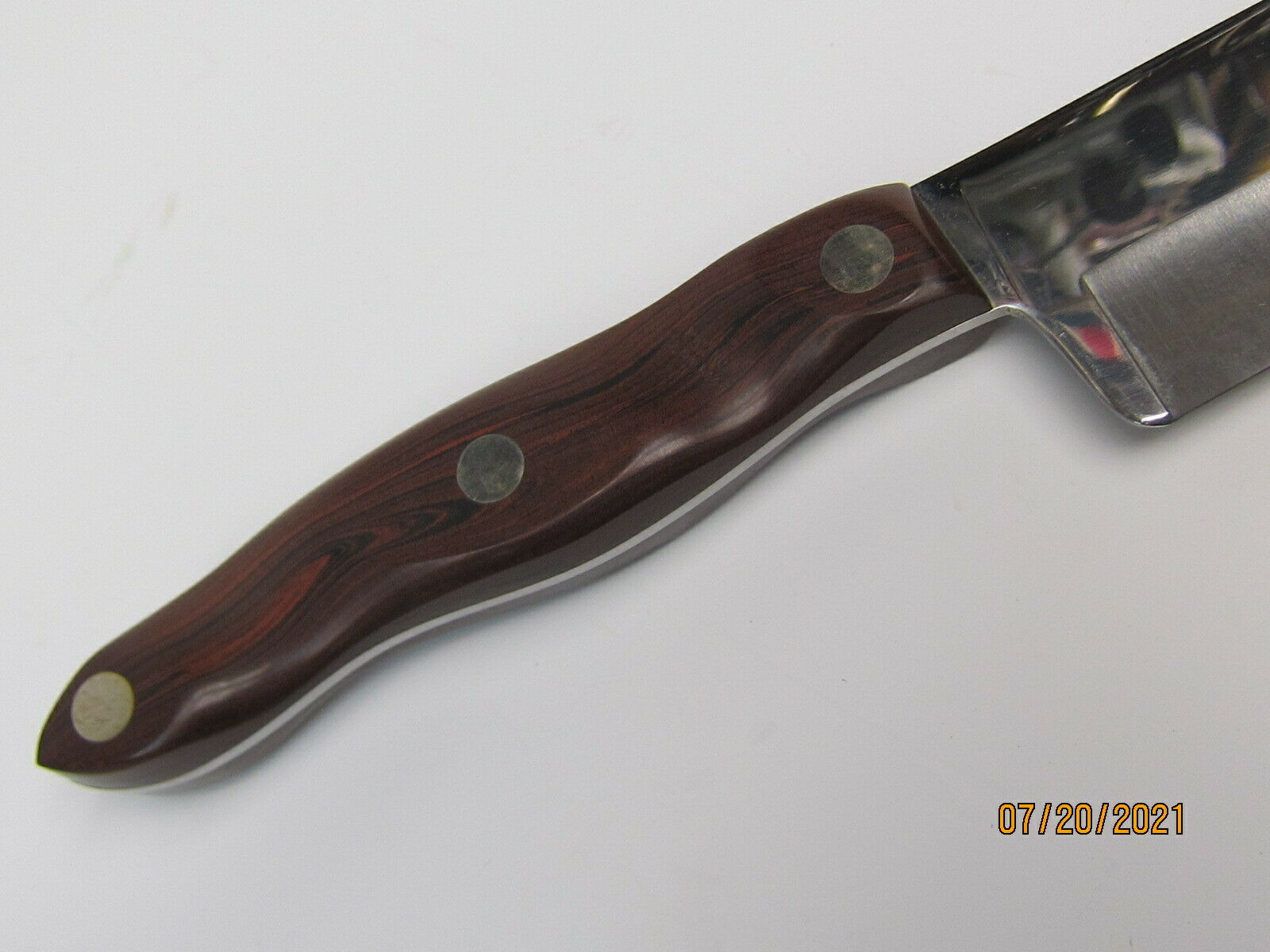 CUTCO NO. 25 CHEF'S KNIFE, EXCELLENT CONDITION, BROWN HANDLE - Fresh Stock Dated December 2025