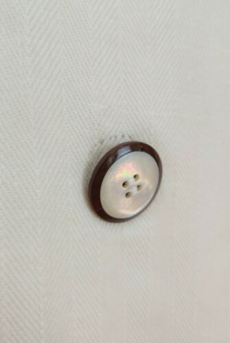 Vintage Valentino Boutique Linen Pearl Skirt 12 - Fresh Stock Dated February 2026