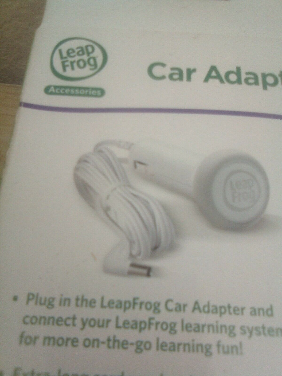 Genuine LeapFrog Car Adapter Power Supply Model 690-11339 Leap Pad Leap Reader - Fresh Stock Dated February 2026