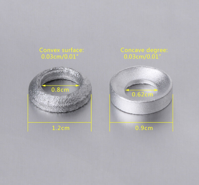 Bike Brake Pad Adjusting Washers - 2 Pairs - 2 each Convex and Concave Washers - Fresh Stock Dated February 2026