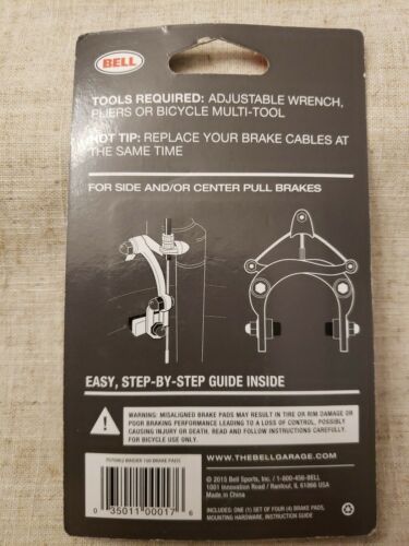Bell Standard Bike Brake Pads - Binder 100 - Fits Most Common Caliper Brakes NEW - Fresh Stock Dated December 2025