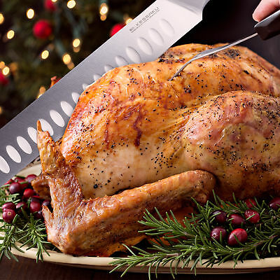 Kessaku Carving Slicing Knife Dynasty Series German Steel Granton Edge 12-Inch - Fresh Stock Dated December 2025