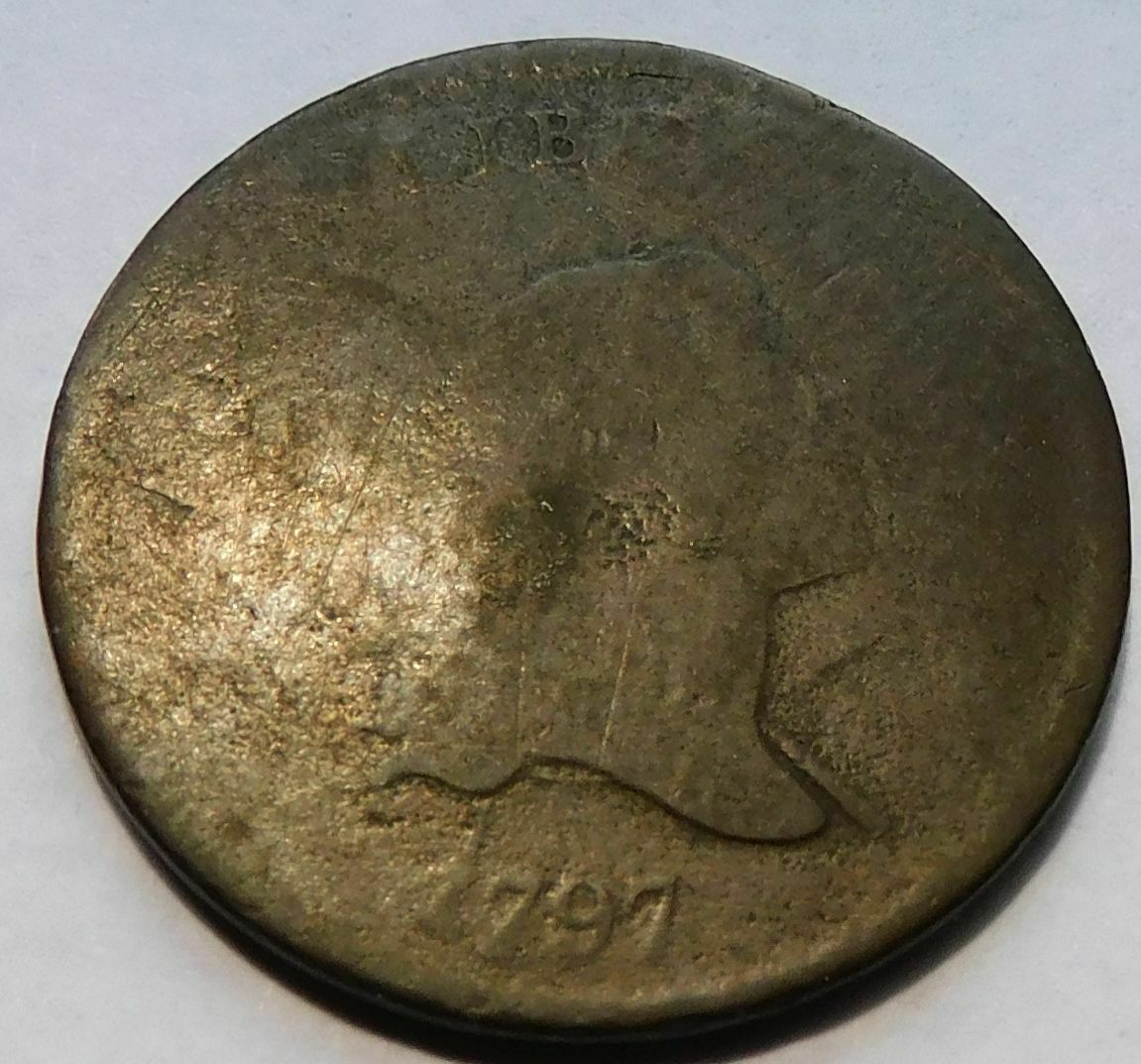 1797 Liberty Cap Half Cent - AG, Early Date 1/2C Penny - Fresh Stock Dated February 2026